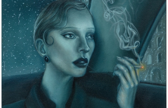 Revista Juxtapoz - Sophia Huitema "Prussian Blue" @ Harper's Apartment